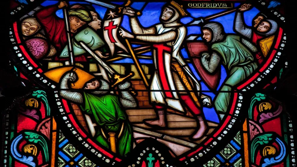 Brussels Cathedral stained glass