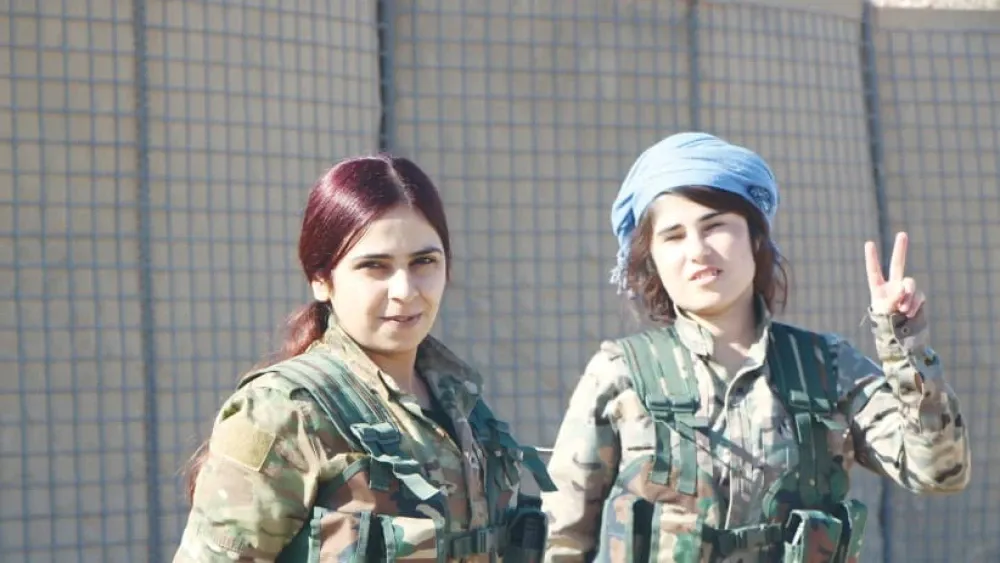 Autonomous Administration of North East Syria (AANES) Kurdish fighters in Syria Photo: Jonathan Spyer