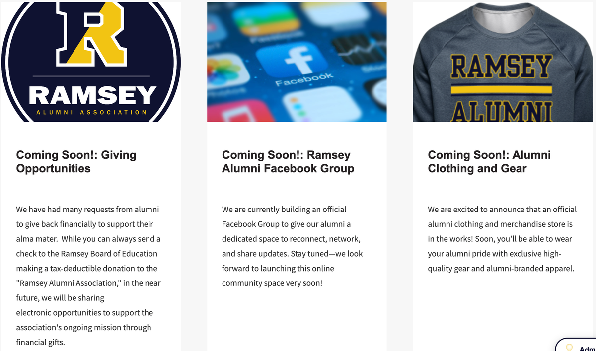 Alumni page