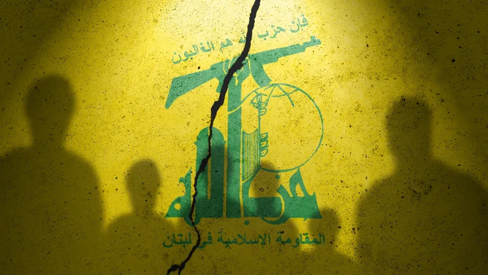 The flag of Hezbollah, a key to the Iran-led “Axis of Resistance,” which has been crippled by Israeli strikes. Shutterstock