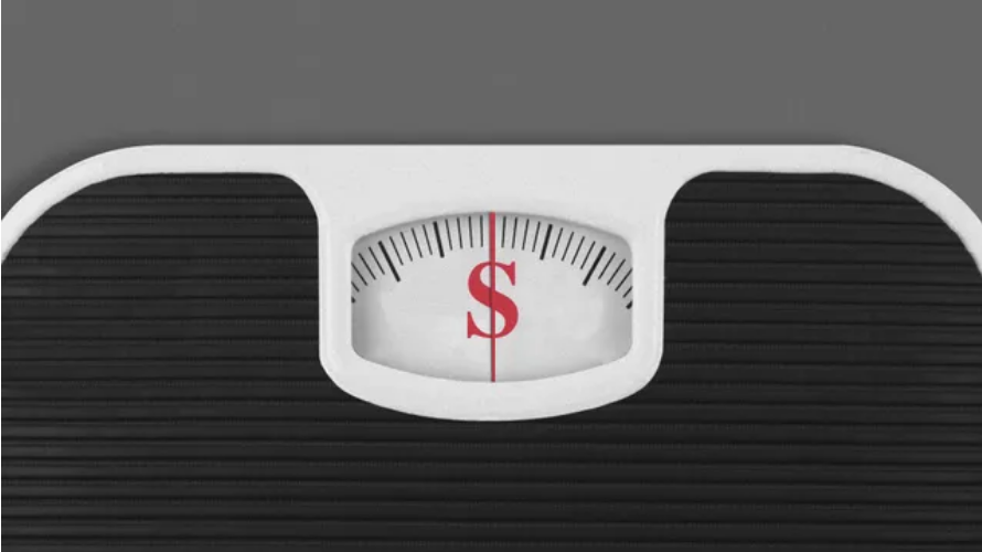 Dollar sign scale