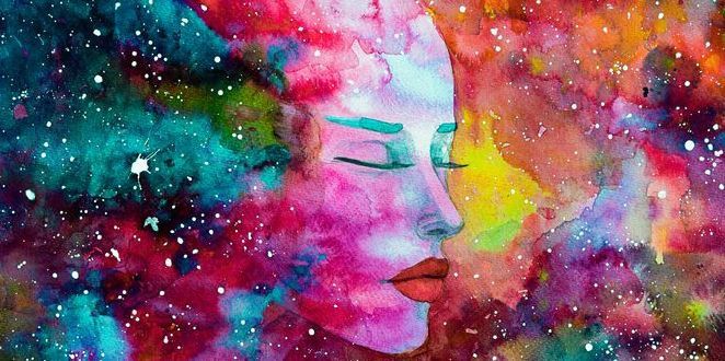 Psychedelic woman