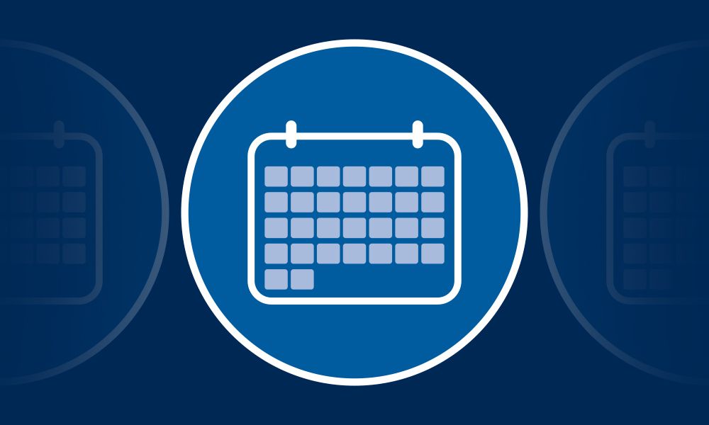 Generic NCAA calendar graphic