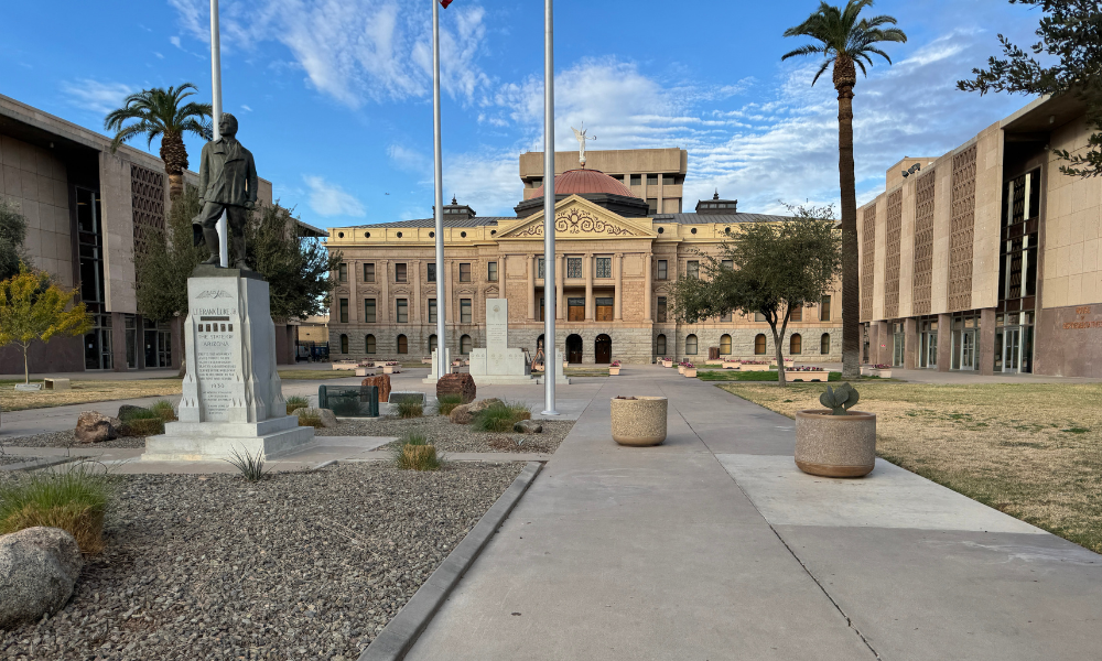 Arizona Capitol courtyard