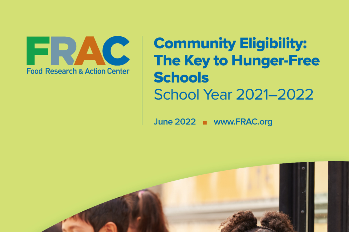 FRAC Community Eligibility Report cover