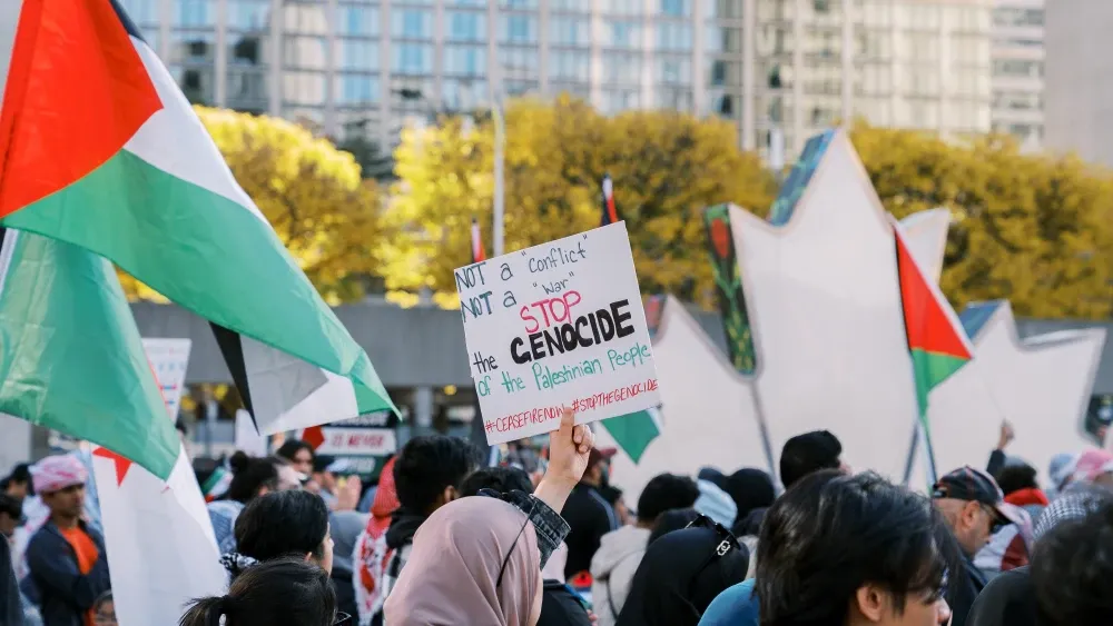 Palestine protest in Toronto