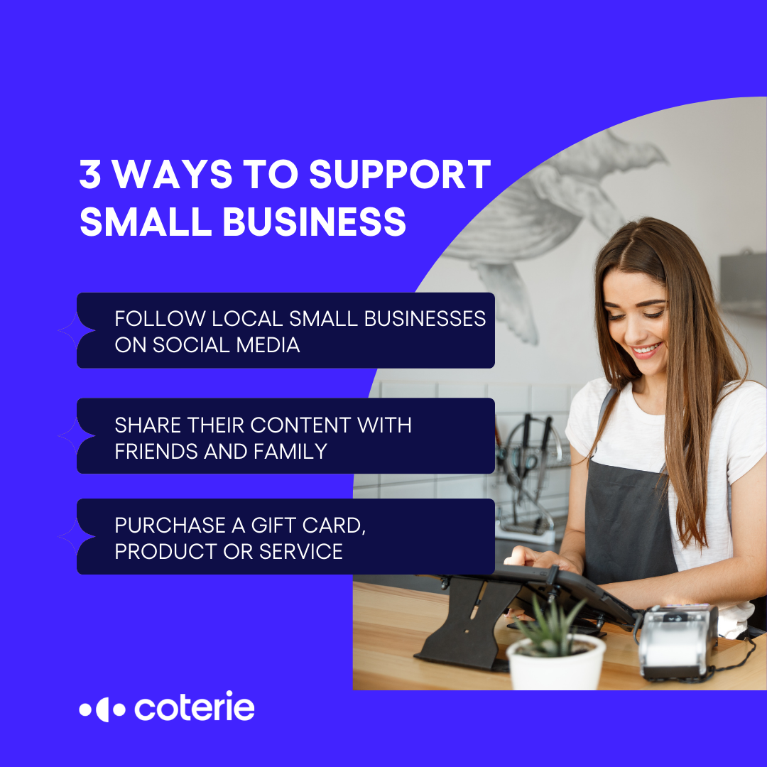 Three ways to support small business