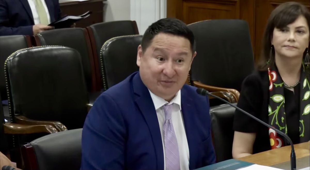 Todd Wilson (Crow), Executive Director of Helena Indian Alliance-Leo Pocha Clinic Testifies during American Indian and Alaska Native Public Witness Day.