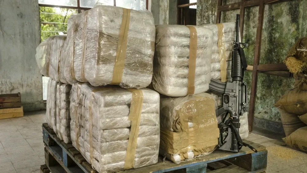 Drugs and an M-16 Rifle