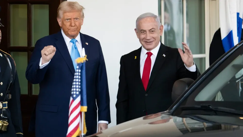 President Donald Trump greets Israeli Prime Minister Netanyahu at the White House on Feb. 4, 2025. For Israel, and for Netanyahu, the stars have aligned, the ducks are all in a row, the pieces have fa...