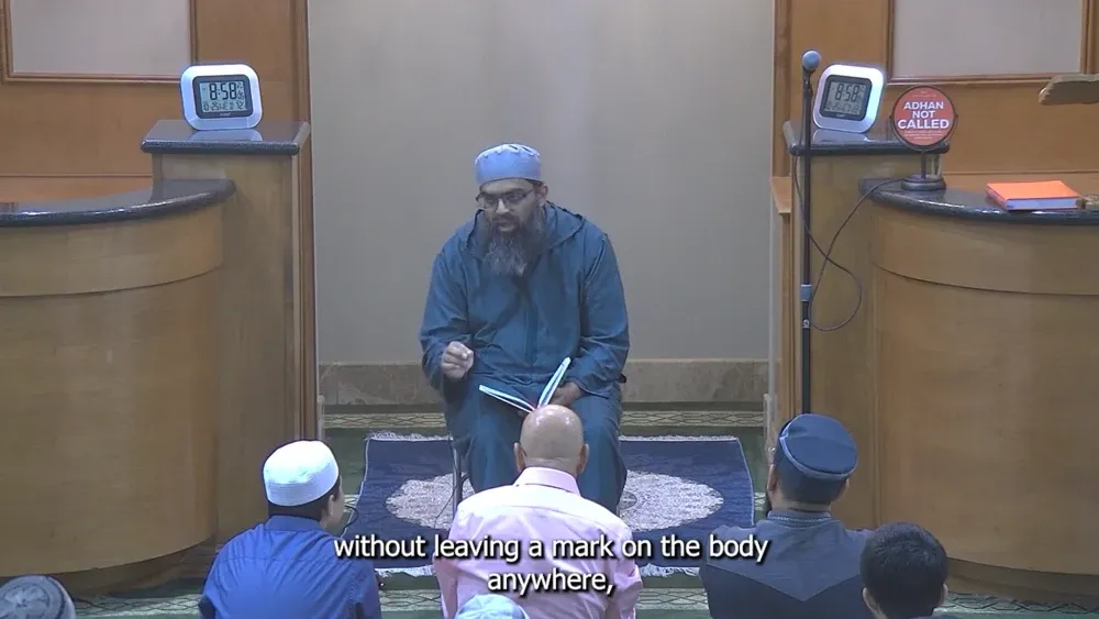 In another sermon given at another DFW mosque, Haque warns that men may not beat their wives “to the extent that they die.”