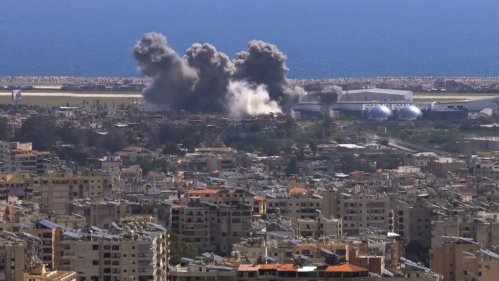 As the war continues in south Lebanon, there is much debate on the outside about issues such as normalization of relations between Israel and Lebanon and disarmament of Hezbollah. Image: Smoke rises f...