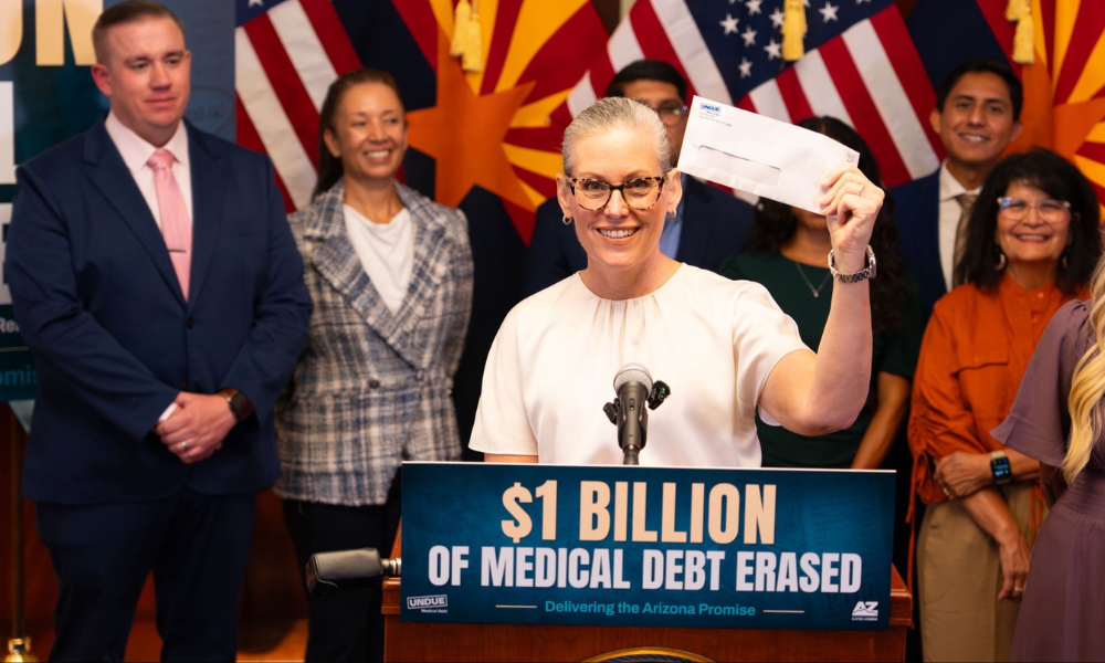 Governor Hobbs medical debt press conference