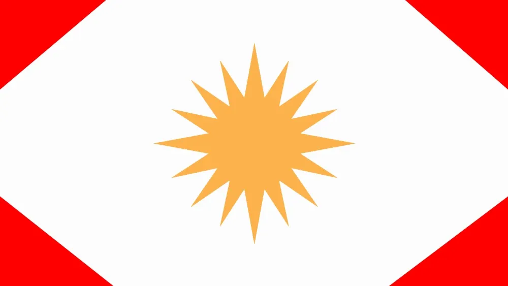 The Alawite flag.  Shutterstock