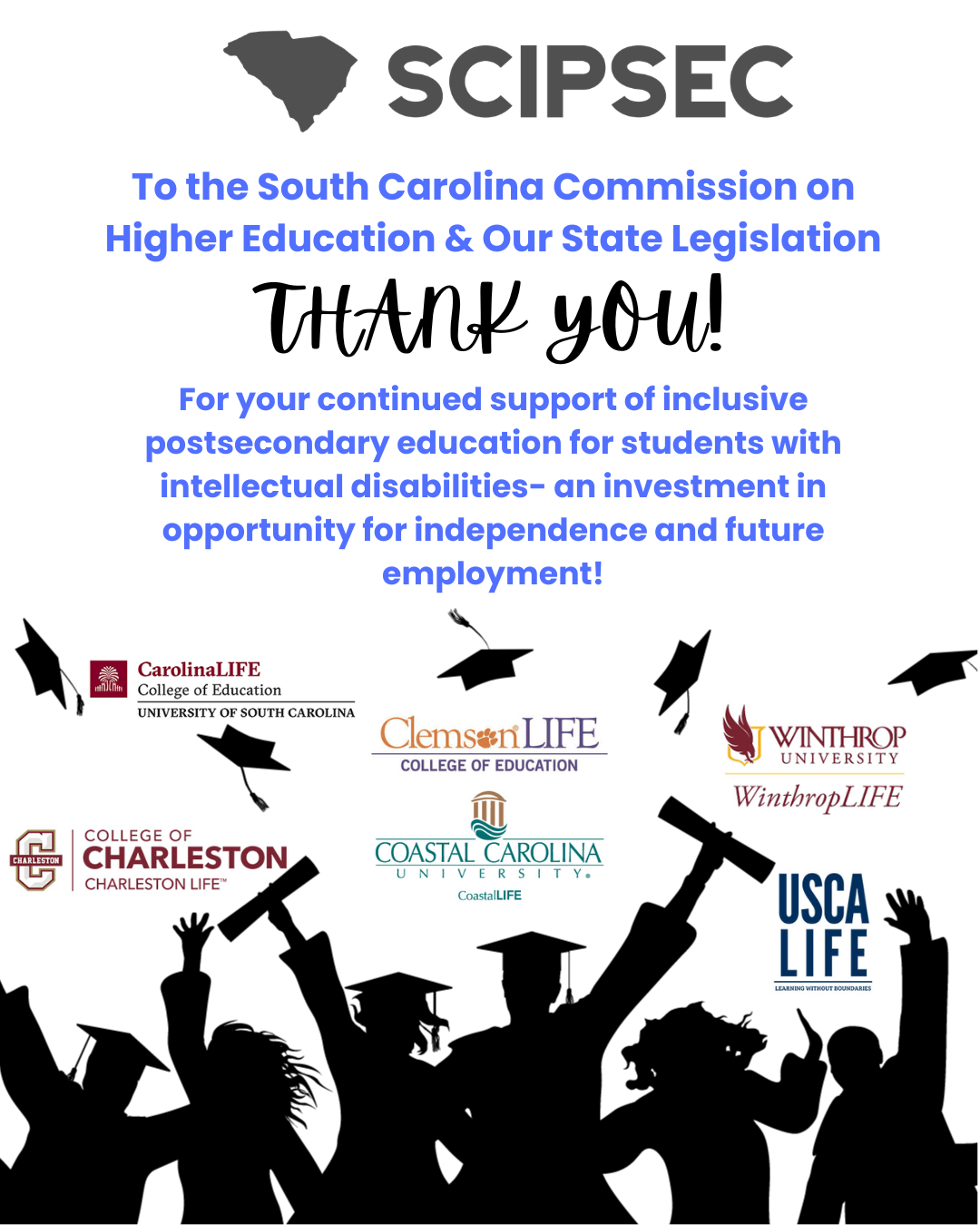 SCIPSEC thanks the SC Legislature