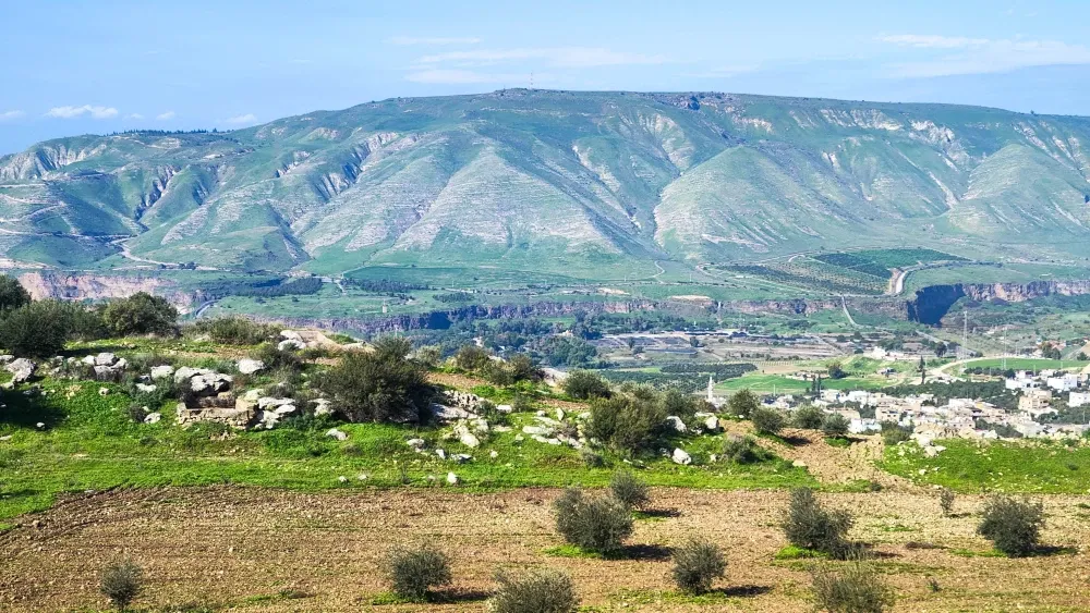 A view of Golan Heights and the border between Israel, Syria and Jordan in February 2024. Shutterstock
