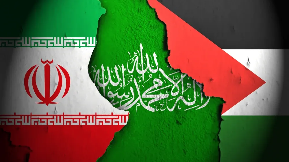 Hamas Iran Palestine flags