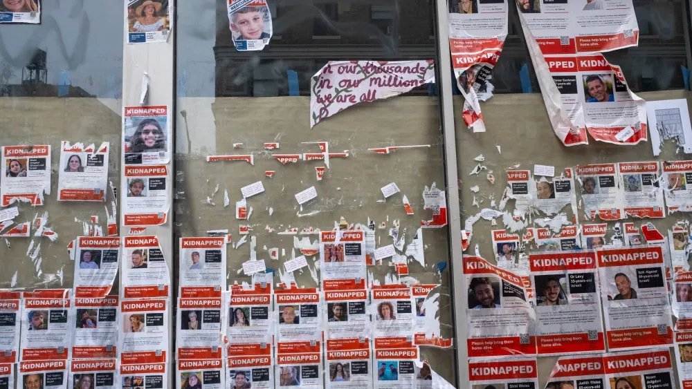 Hostage Posters Torn Down in NYC