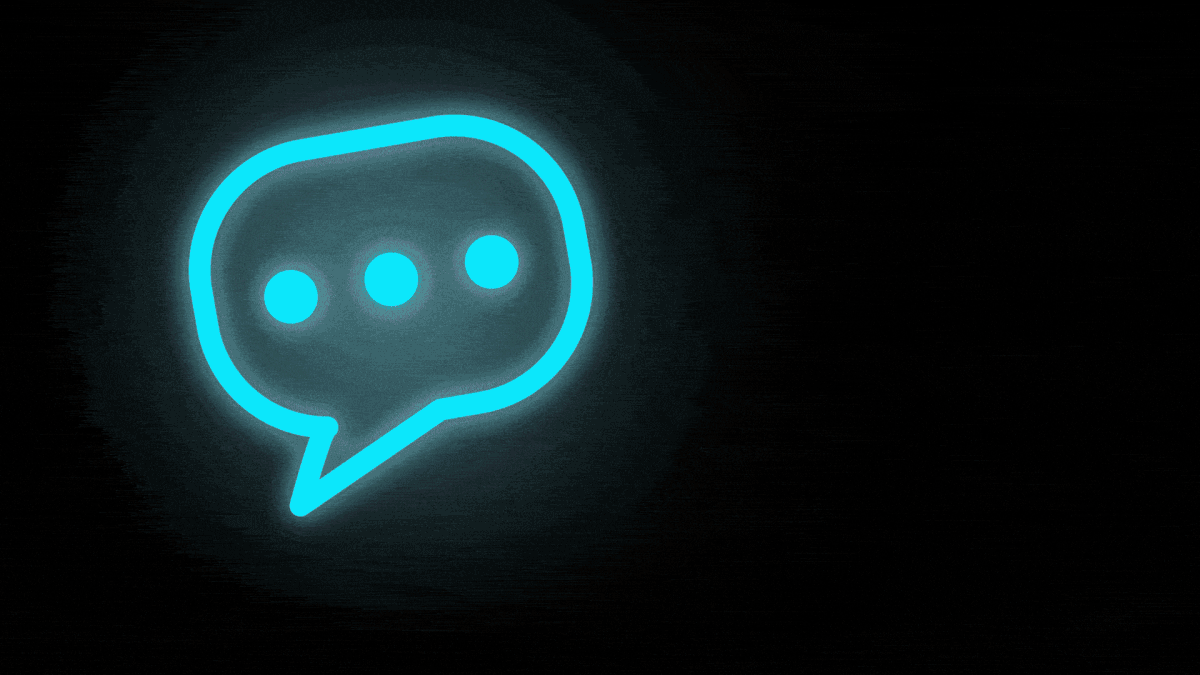 Animated illustration of messages exploding like fireworks