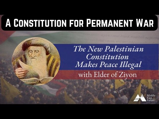 A Constitution for Permanent War with Elder of Ziyon
