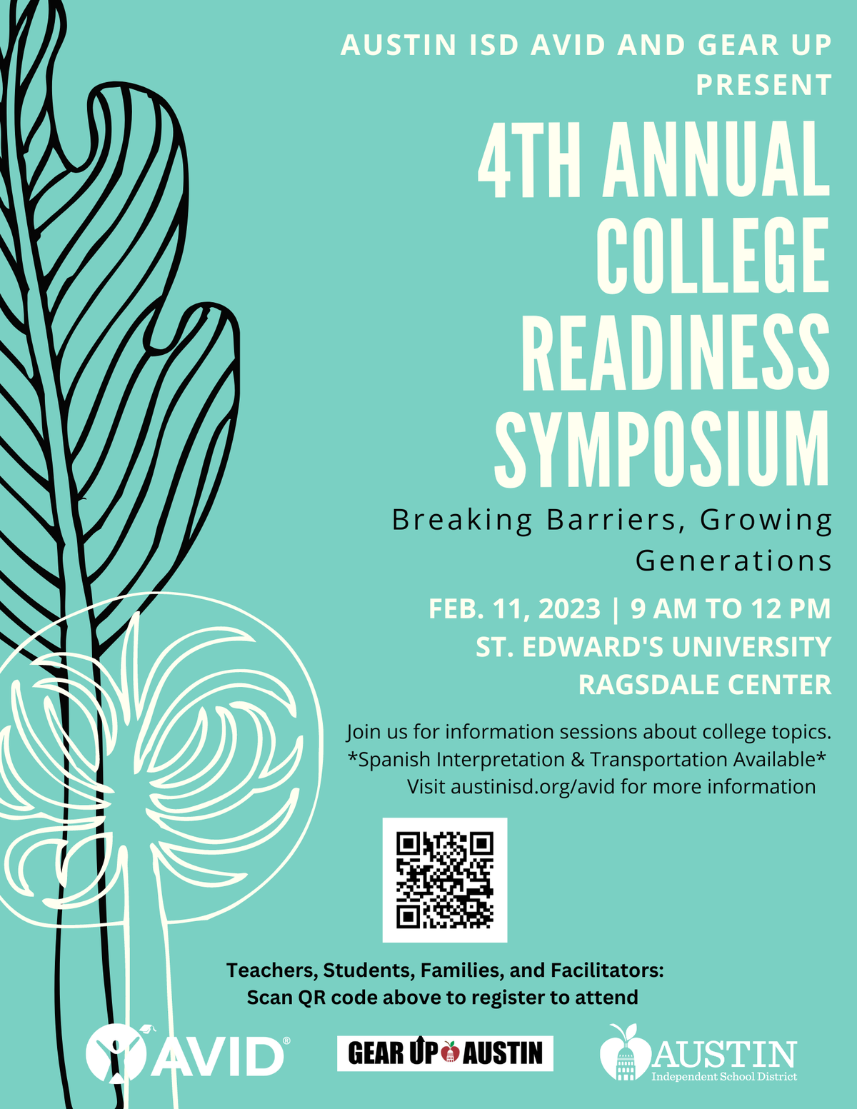 4th annual college readiness symposium St. Edward's