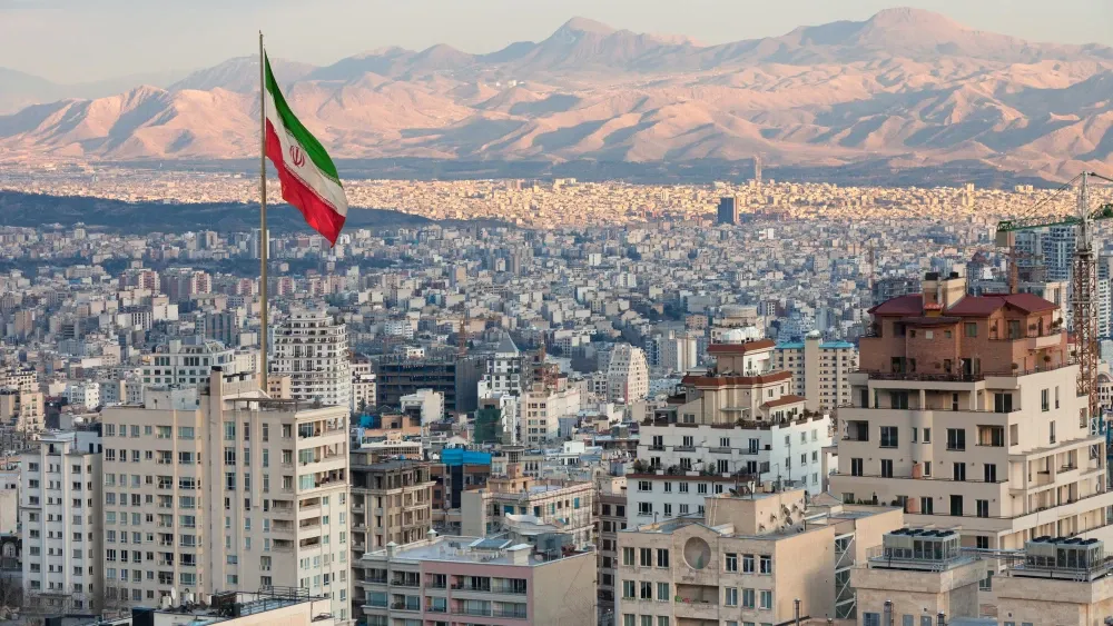Iran's capital, Tehran, a city of nine million people, abuts the Alborz Mountains.  Shutterstock