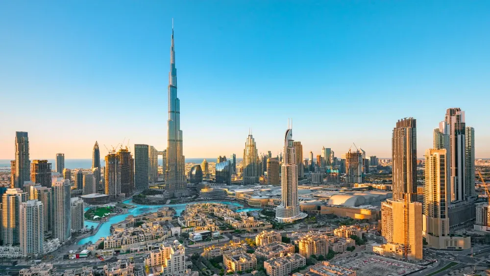 A view of Dubai's city center, United Arab Emirates.  Shutterstock