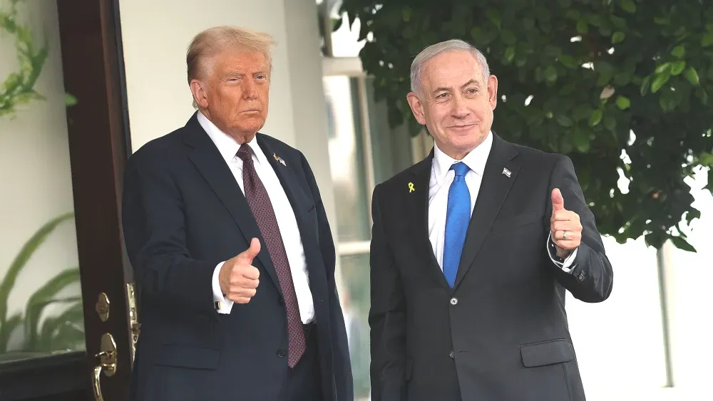 As Netanyahu makes plans to head back to the U.S., the mood has shifted and the premier's standing has been dented. President Donald Trump greets Israeli Prime Minister Benjamin Netanyahu as he arrive...