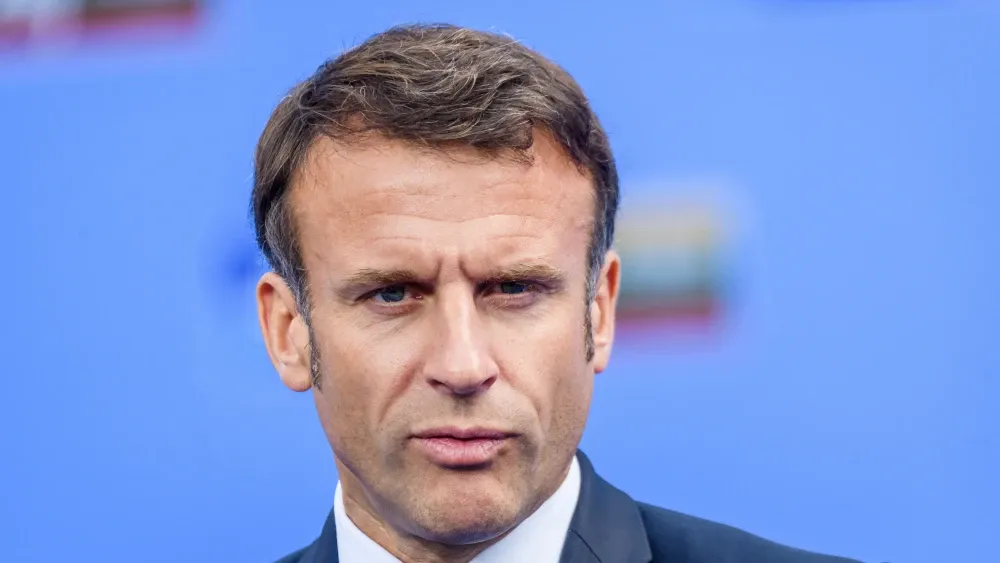 French President Emmanuel Macron in a 2023 photo.  Shutterstock