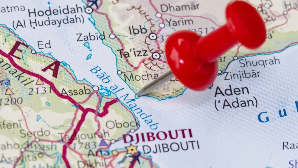 Mocha, a Yemeni city along the Bab-el-Mandeb, has a port and an airport.  Shutterstock