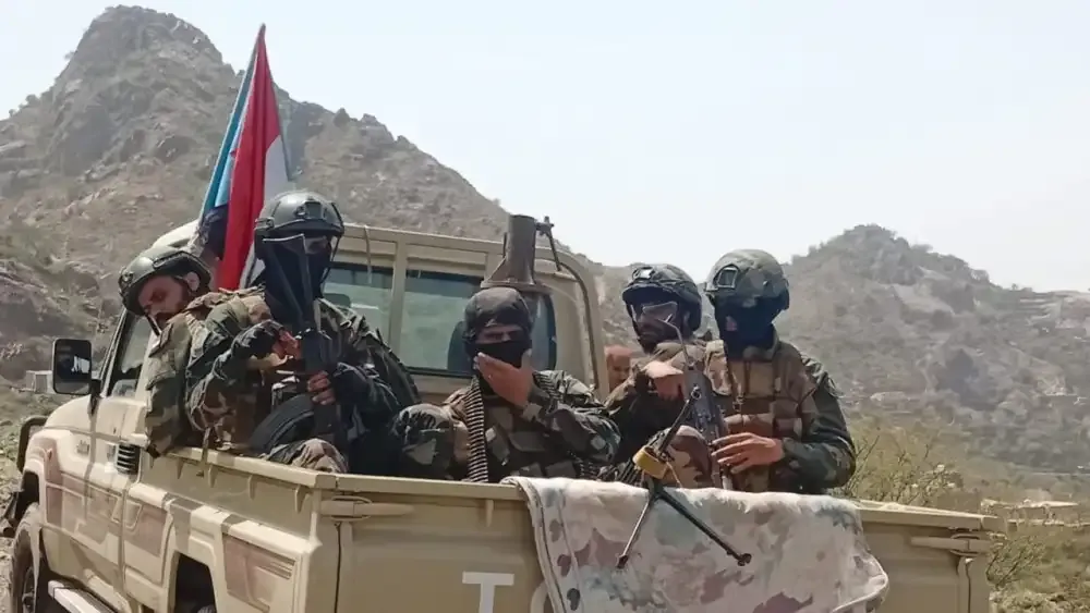 Soldiers of the Southern Transitional Council's Presidential Guard, Dhale Province, Yemen.  Photo: Jonathan Spyer