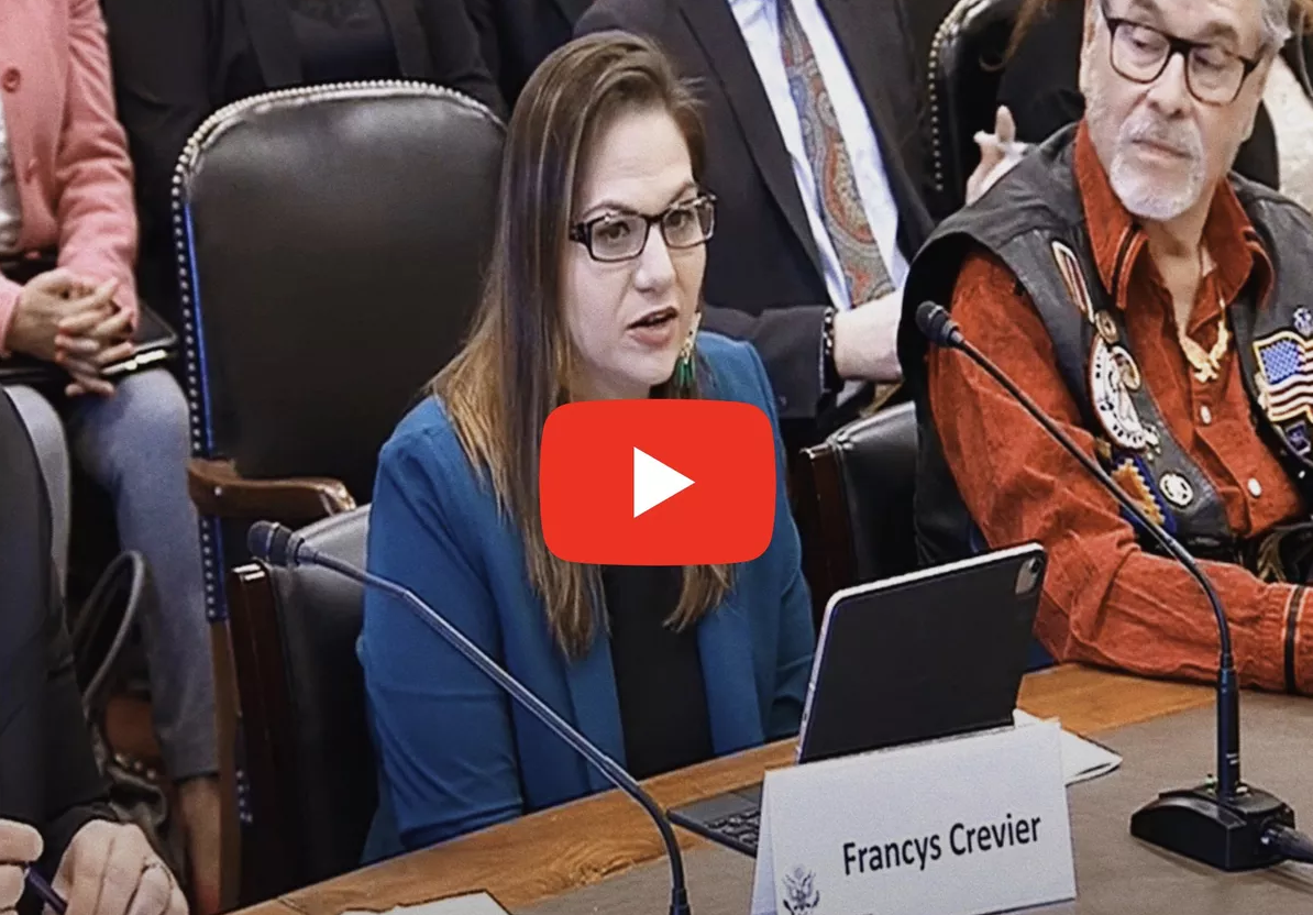 NCUIH CEO Francys Crevier Testifying 