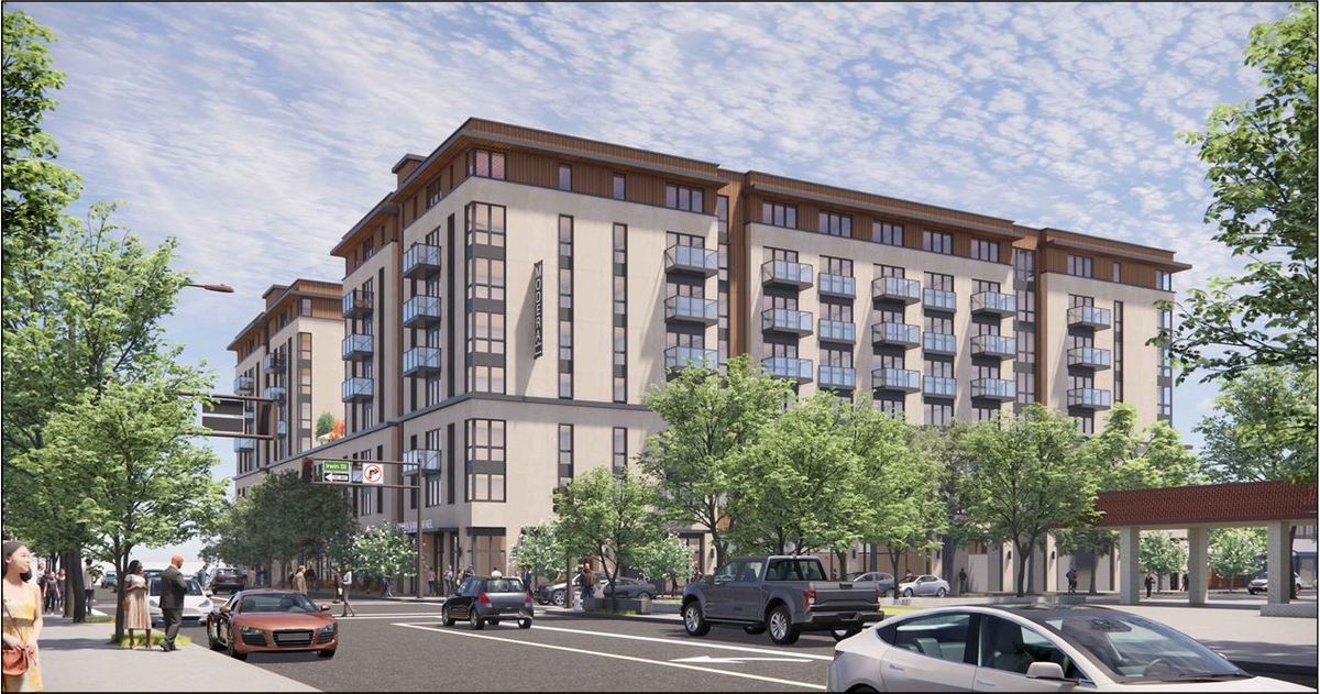 Rendering of housing development at 930 Irwin St