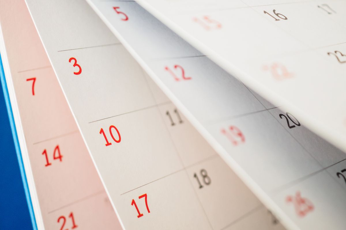 Calendar pages
