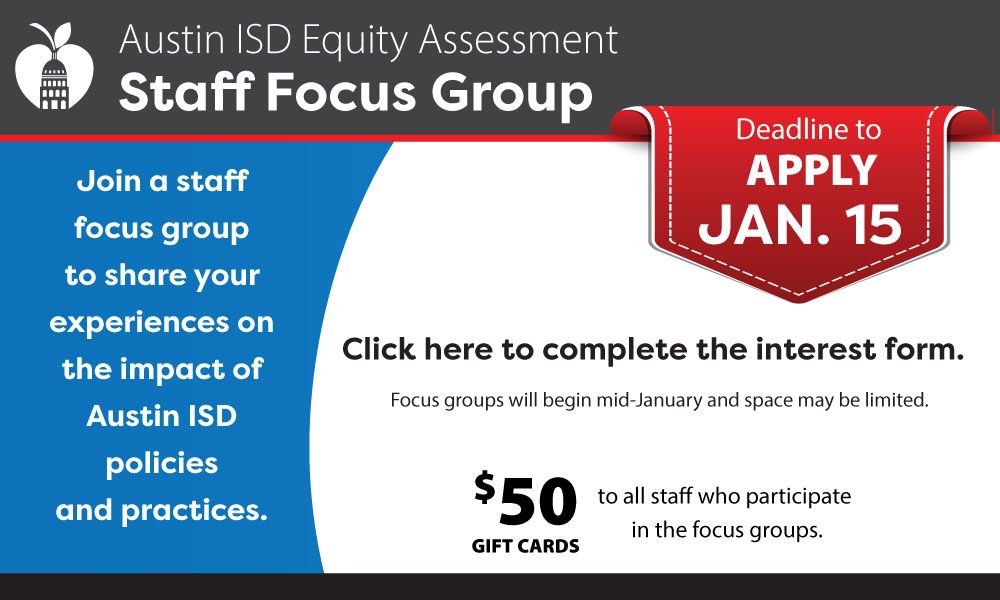 Staff Equity Assessment Focus Group