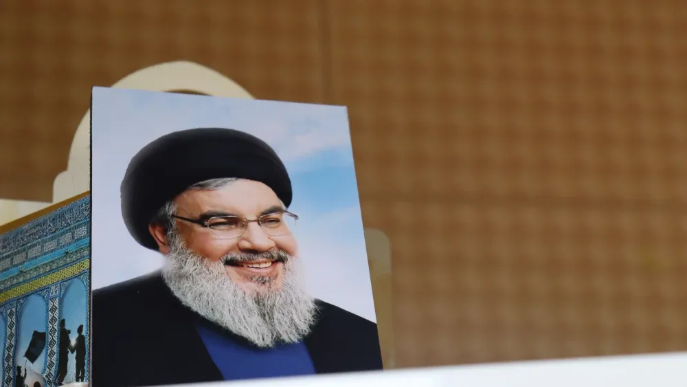 The Ahlul Bayt Mosque in Windsor, Canada, hosted an event memorializing the death of Hezbollah leader Hassan Nasrallah in late September.  (Shutterstock)