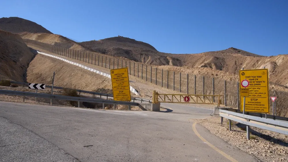 A restricted military zone along the border between Israel and Egypt in a remote part of the Negev and the Sinai deserts.  Shutterstock