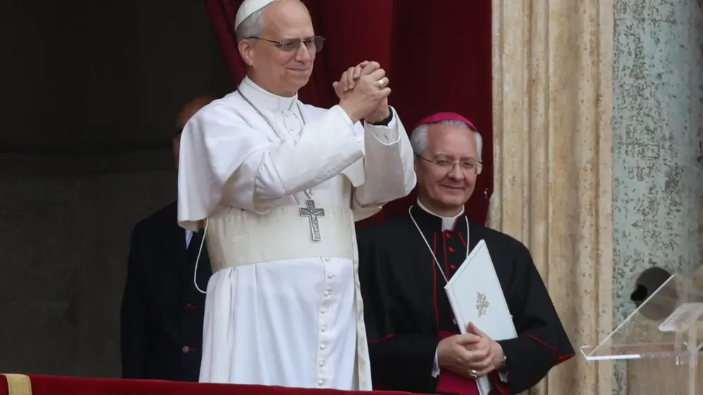 Pope Leo XIV at St. Peter's Basilica in Rome, in May 2025.  Shutterstock