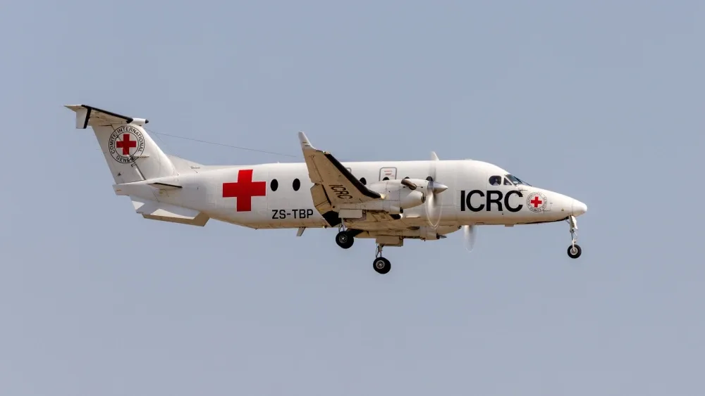 A plane belonging to the International Committee of the Red Cross. Shutterstock