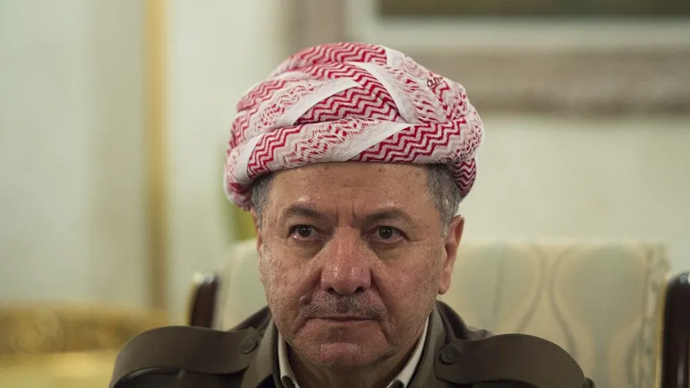 Kurdistan Democratic Party leader Masoud Barzani in a file photo.  Dominique A. Pineiro, Chairman of the Joint Chiefs of Staff, Washington, D.C., CC BY 2.0, via Wikimedia Commons