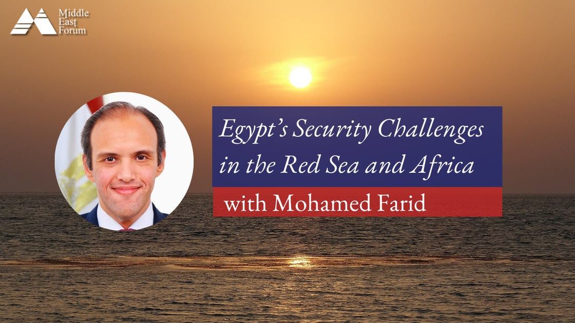 Egypt's security challenges in the Red Sea and Africa.