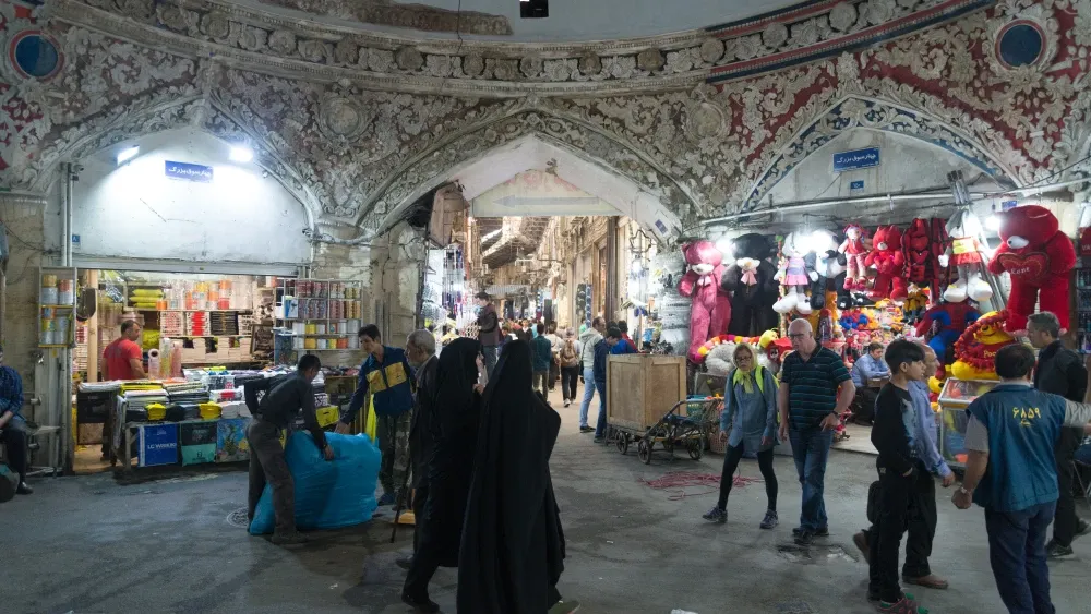 A file photo of the Grand Bazaar in Tehran, Iran, typically a center of activity.  Shutterstock