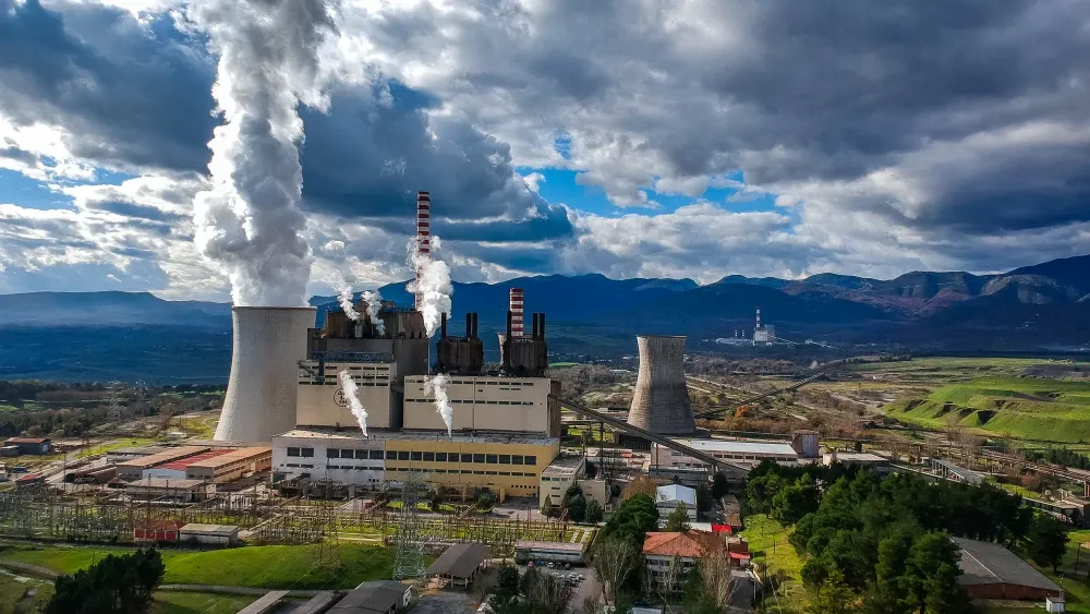 A power plant that produces electricity for southern Greece and the islands.  Shutterstock