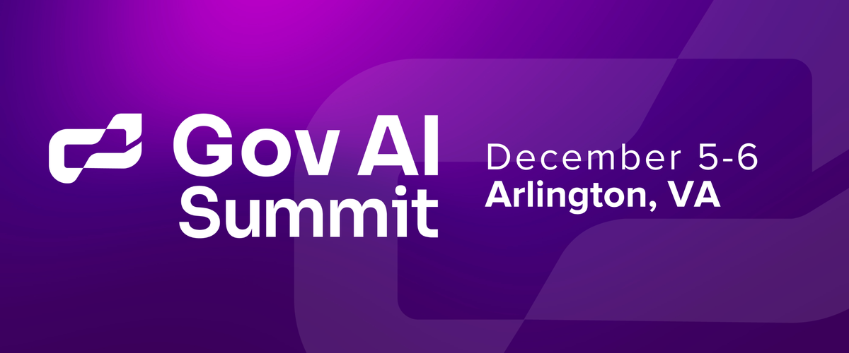 GovAI Summit email banner promoting the Dec 5-6 summit in Arlington