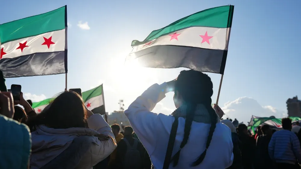 Thousands of Syrians celebrated their liberation from Bashar al-Assad's government in January 2025.  Shutterstock