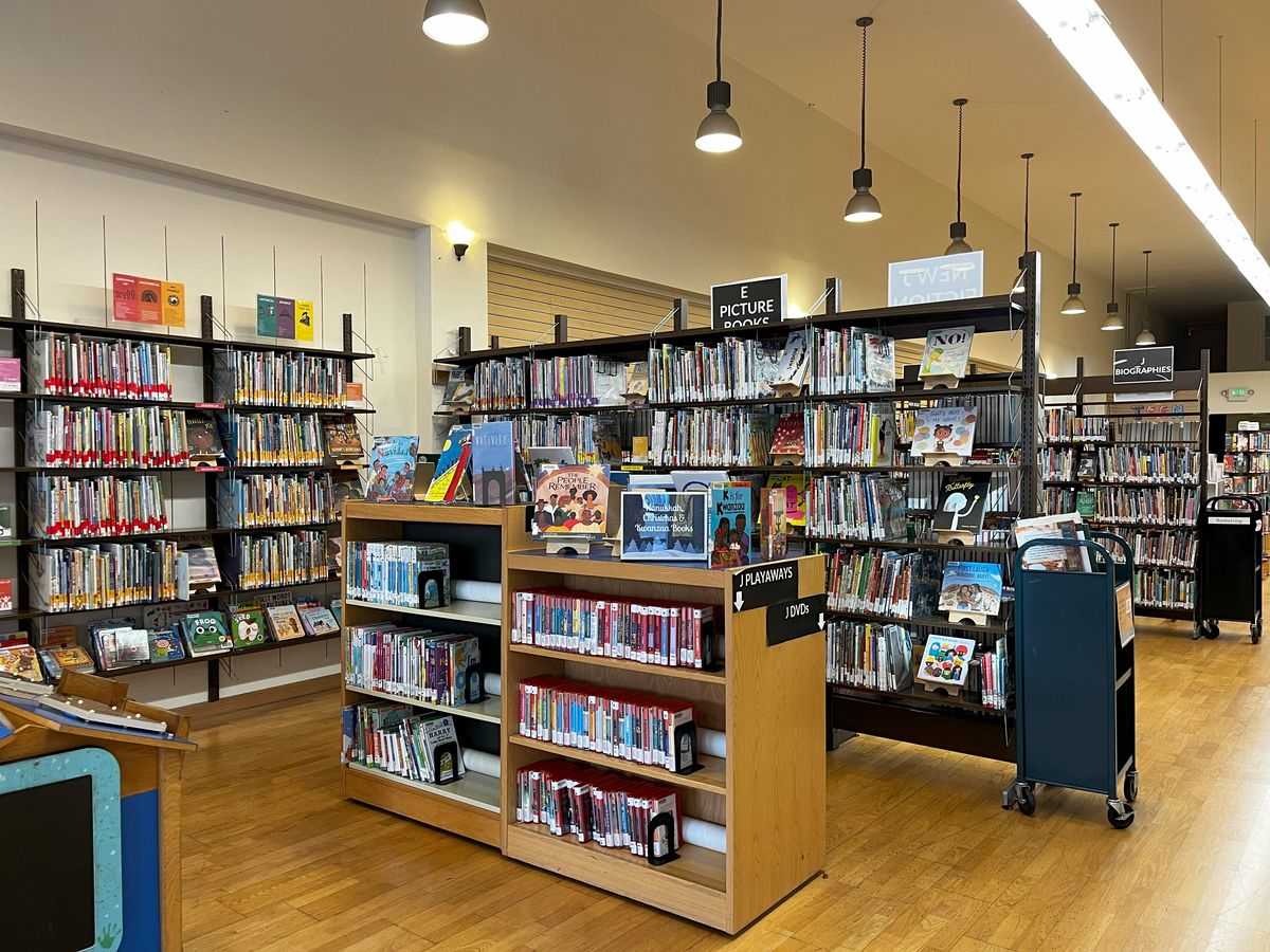 San Rafael 4th st library bookshelves