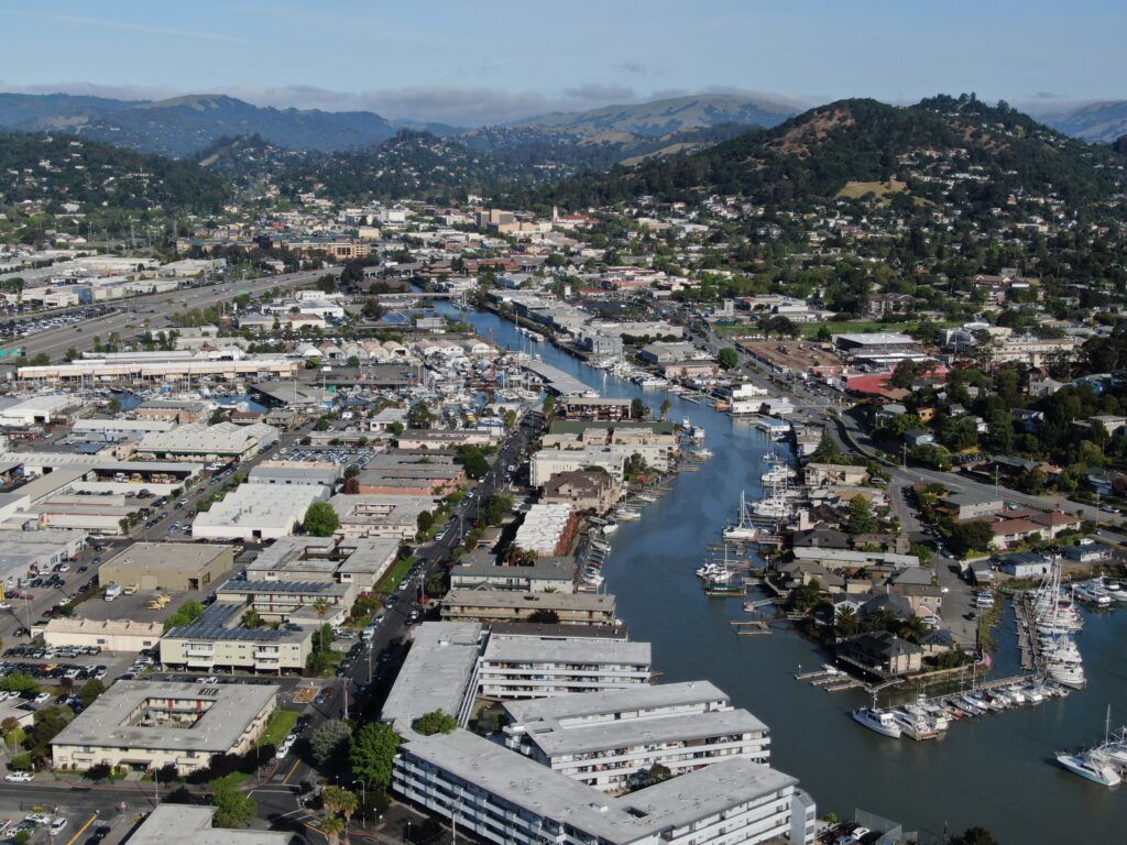 Aerial photo of Canal neighborhood