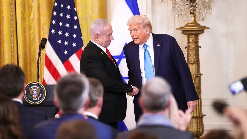 President Trump and Prime Minister Netanyahu emphasized coordination on Gaza as questions persist about Hamas's willingness to comply.  Shutterstock