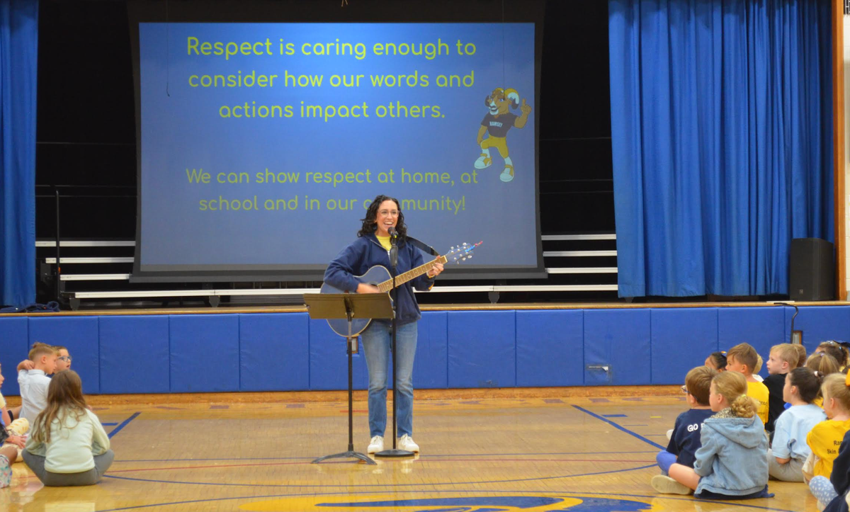 Ms. Campbell at Tisdale School
