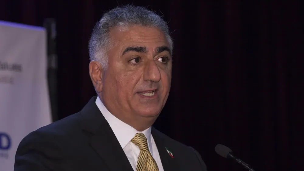 A file photo of Iran's exiled Prince Reza Pahlavi during a visit to New York.  Shutterstock